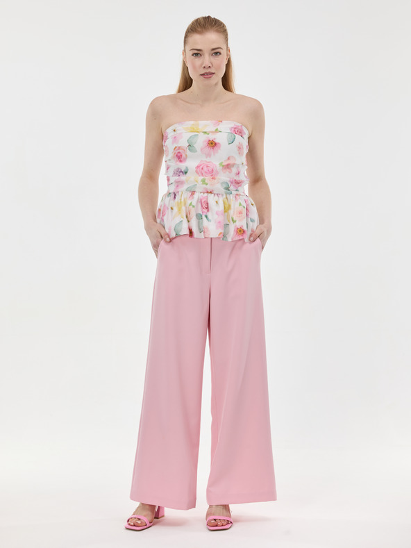 Orsay Ružový dámsky top bez ramienok ORSAY