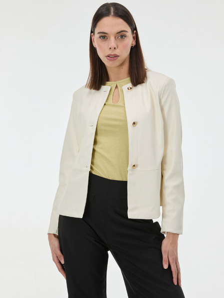 Orsay Krémová dámska koženková bunda ORSAY