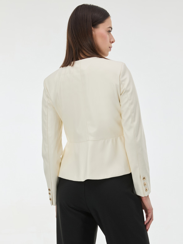 Orsay Krémová dámska koženková bunda ORSAY