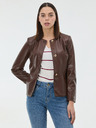 Orsay Hnedá dámska koženková bunda ORSAY