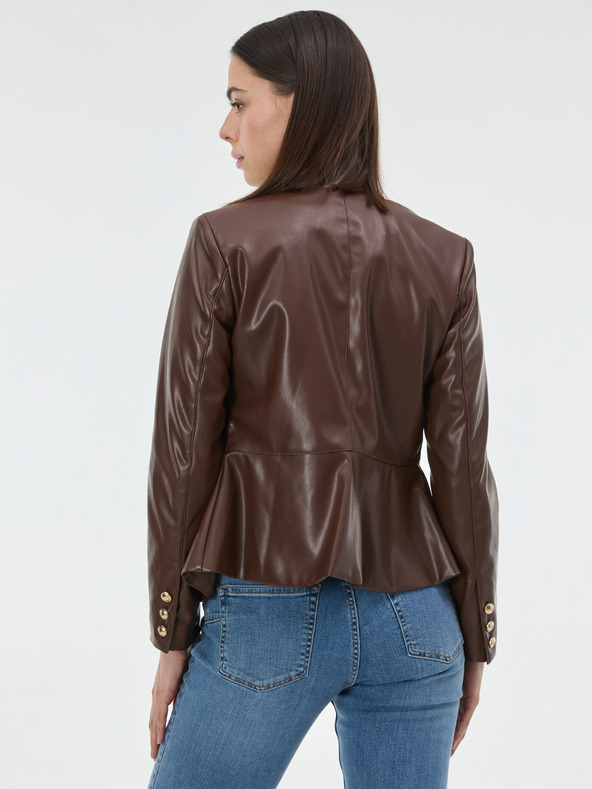 Orsay Hnedá dámska koženková bunda ORSAY