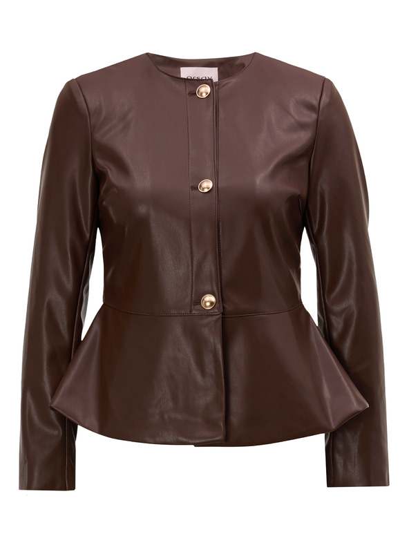 Orsay Hnedá dámska koženková bunda ORSAY