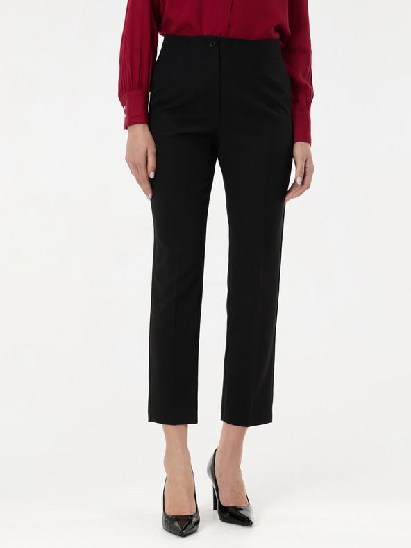 Orsay Čierne dámske rovné nohavice ORSAY