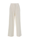 Orsay Krémové dámske široké nohavice ORSAY