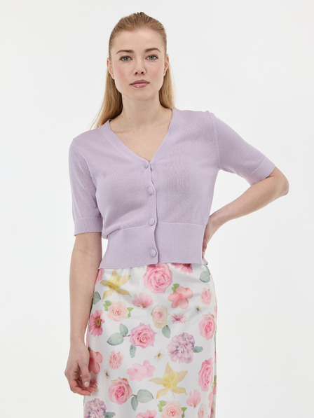 Orsay Svetlofialový dámsky kardigán s krátkym rukávom ORSAY