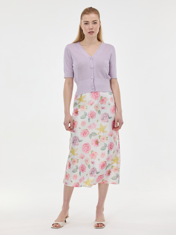 Orsay Svetlofialový dámsky kardigán s krátkym rukávom ORSAY