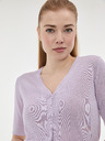 Orsay Svetlofialový dámsky kardigán s krátkym rukávom ORSAY