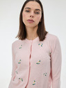 Orsay Svetloružový dámsky kardigán s výšivkou ORSAY