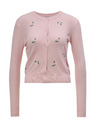 Orsay Svetloružový dámsky kardigán s výšivkou ORSAY