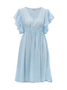 Orsay Svetlomodré dámske šaty ku kolenám ORSAY