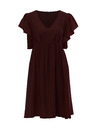 Orsay Tmavohnedé dámske šaty ku kolenám ORSAY
