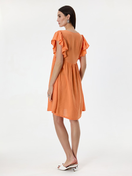 Orsay Oranžové dámske šaty ku kolenám ORSAY