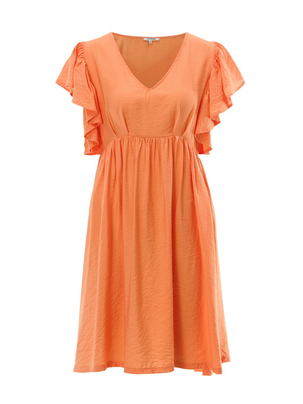 Orsay Oranžové dámske šaty ku kolenám ORSAY