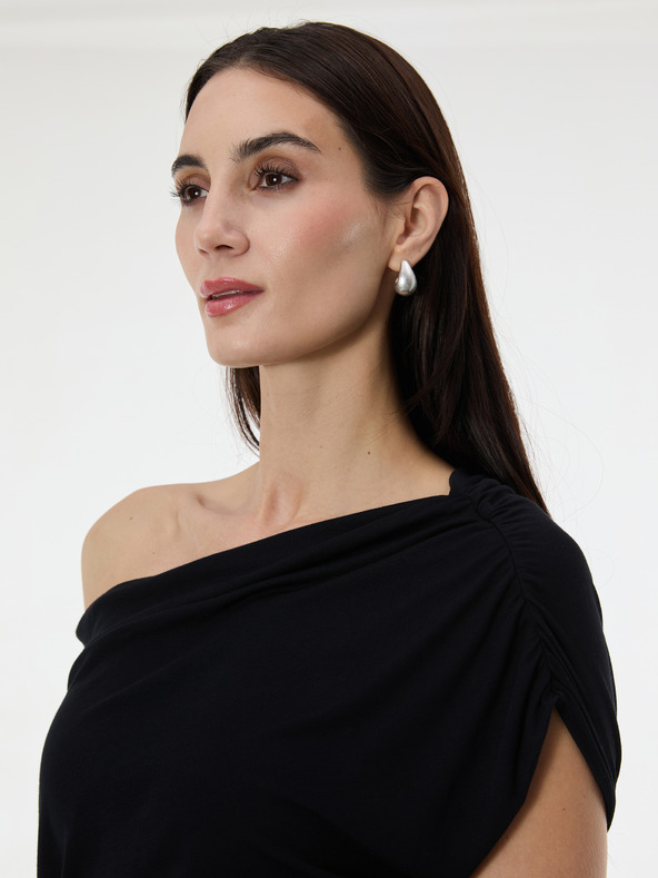 Orsay Čierne dámske midi šaty ORSAY