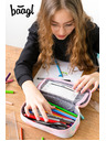 BAAGL  Ružový školský peračník Baagl Sunset