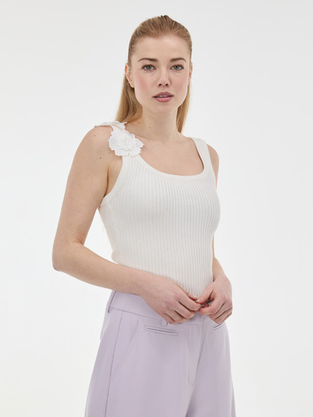 Orsay Biele dámske tielko s aplikáciou ORSAY