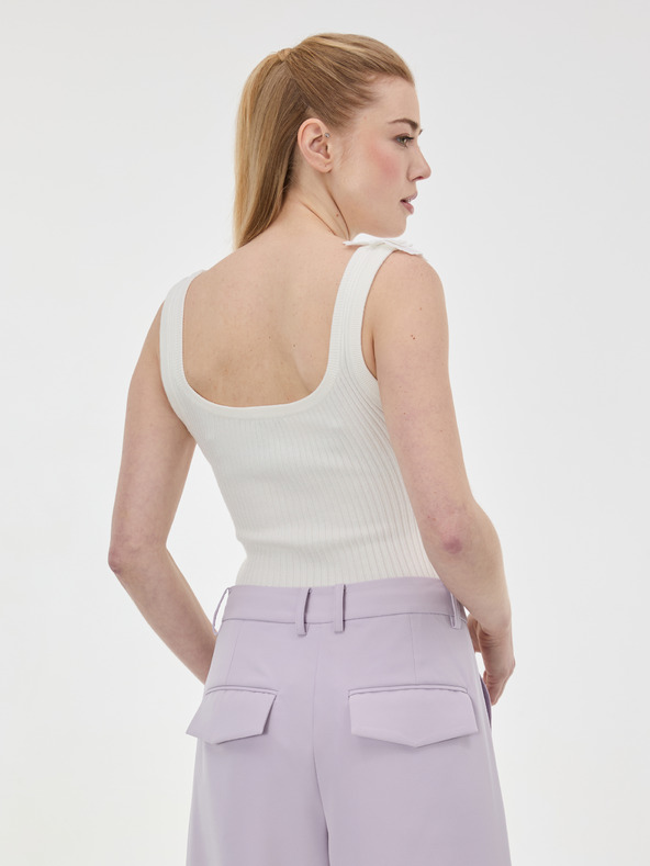 Orsay Biele dámske tielko s aplikáciou ORSAY