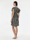 Orsay Čierne dámske vzorované šaty ku kolenám ORSAY