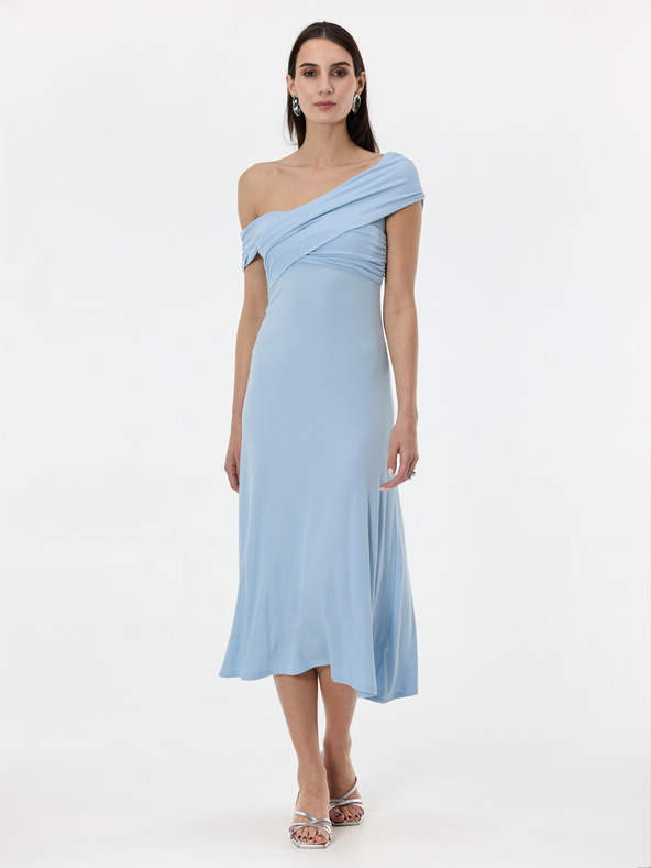 Orsay Svetlomodré dámske maxi šaty ORSAY