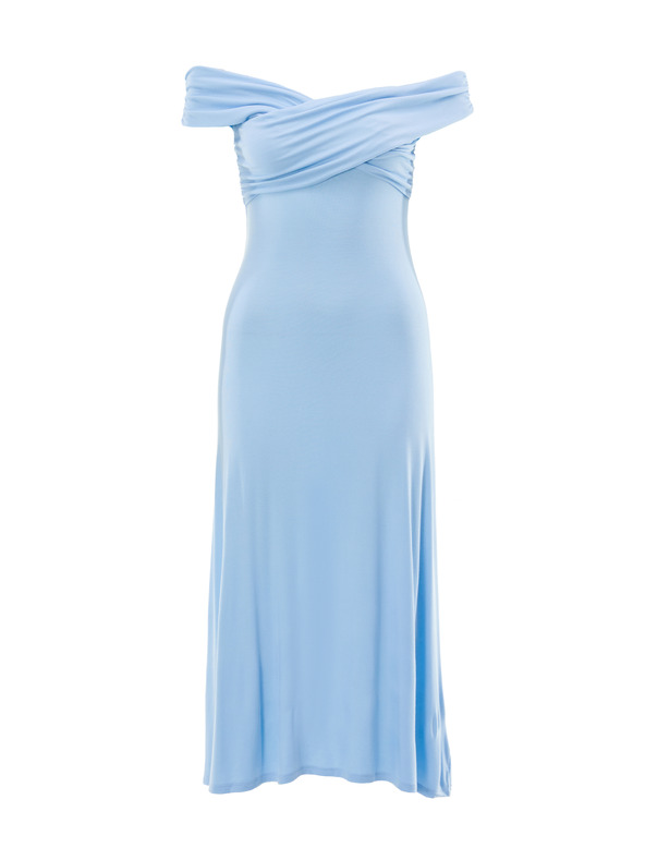 Orsay Svetlomodré dámske maxi šaty ORSAY
