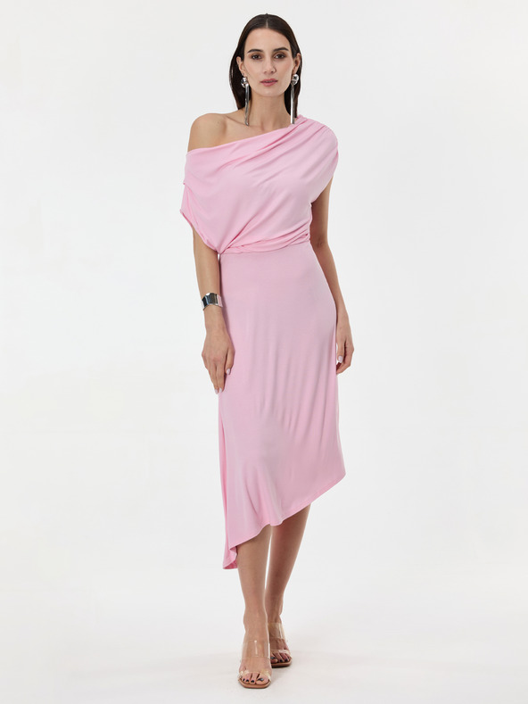 Orsay Svetloružové dámske midi šaty ORSAY