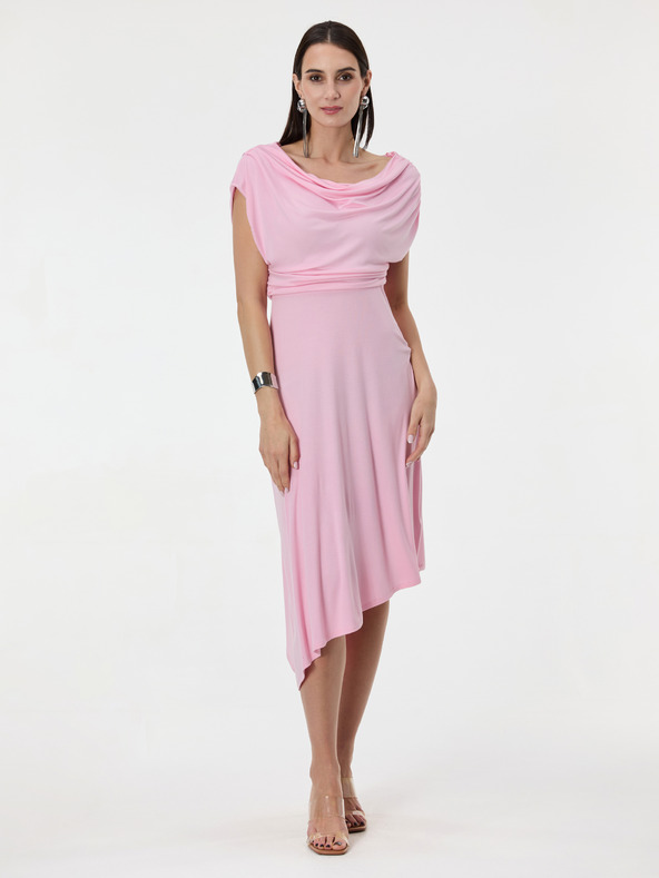 Orsay Svetloružové dámske midi šaty ORSAY