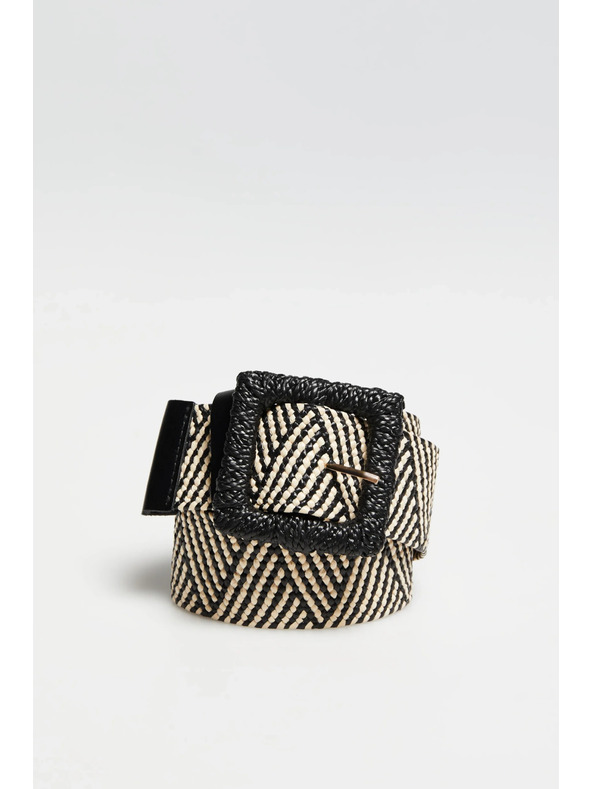 Moodo Pletený pásik čierny Moodo