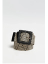 Moodo Pletený pásik čierny Moodo