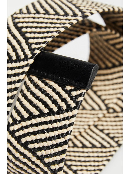 Moodo Pletený pásik čierny Moodo