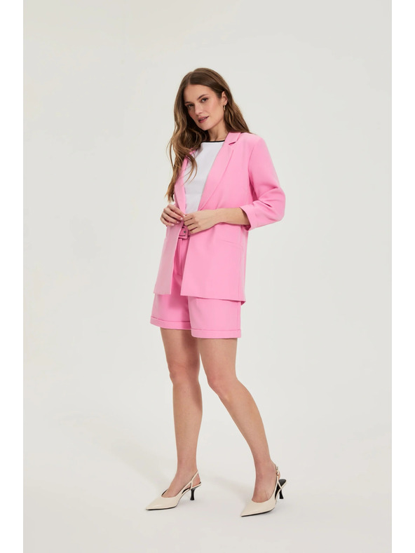 Moodo Sako s 3/4 rukávmi ružové Moodo