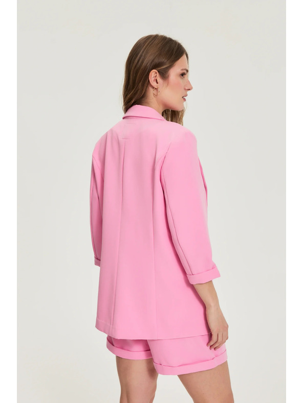 Moodo Sako s 3/4 rukávmi ružové Moodo