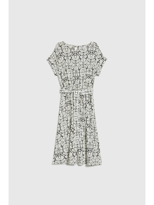 Moodo Čierne viskózové šaty Moodo