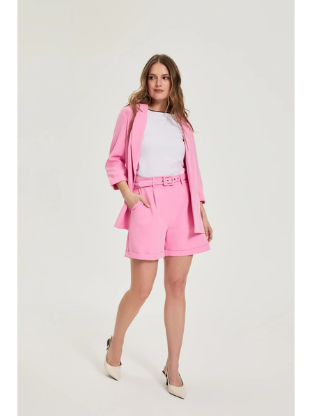 Moodo Šortky s páskom ružové Moodo