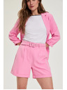 Moodo Šortky s páskom ružové Moodo