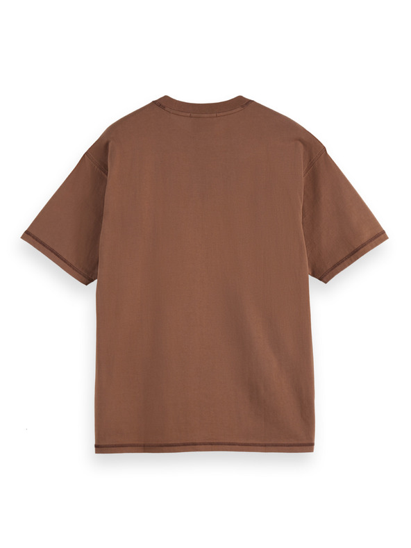 Scotch & Soda Pánske voľné tričko s nápisom