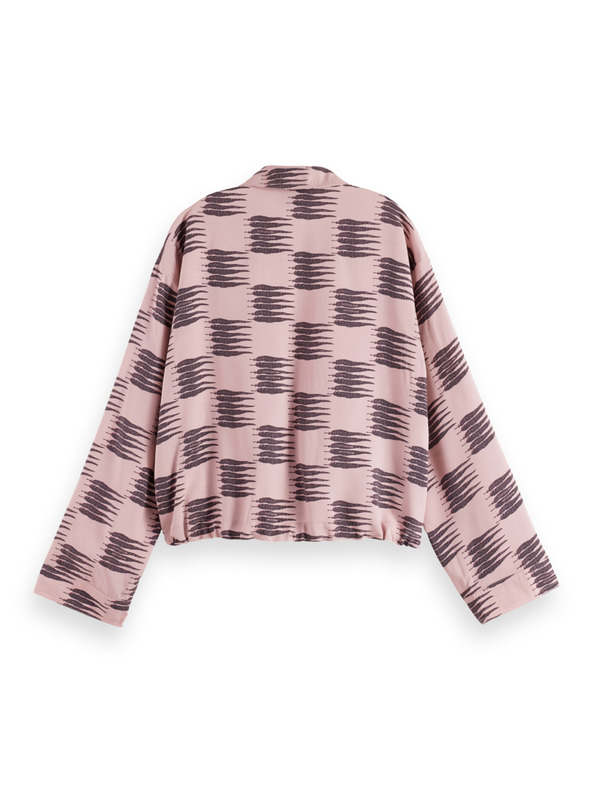 Scotch & Soda Ružová dámska košeľa so zaväzovaním