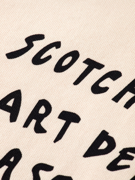 Scotch & Soda Dámska krémová mikina s nápisom