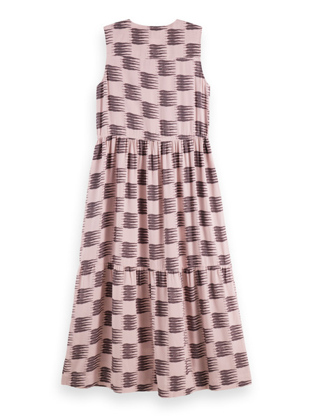 Scotch & Soda Ružové vzorované šaty