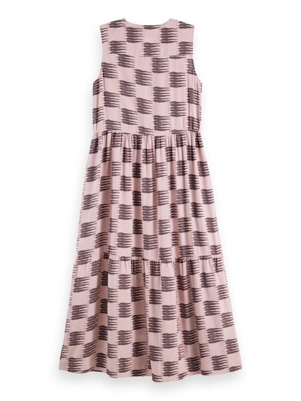 Scotch & Soda Ružové vzorované šaty