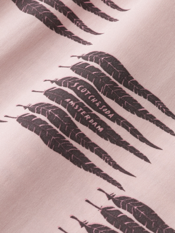 Scotch & Soda Ružové vzorované šaty