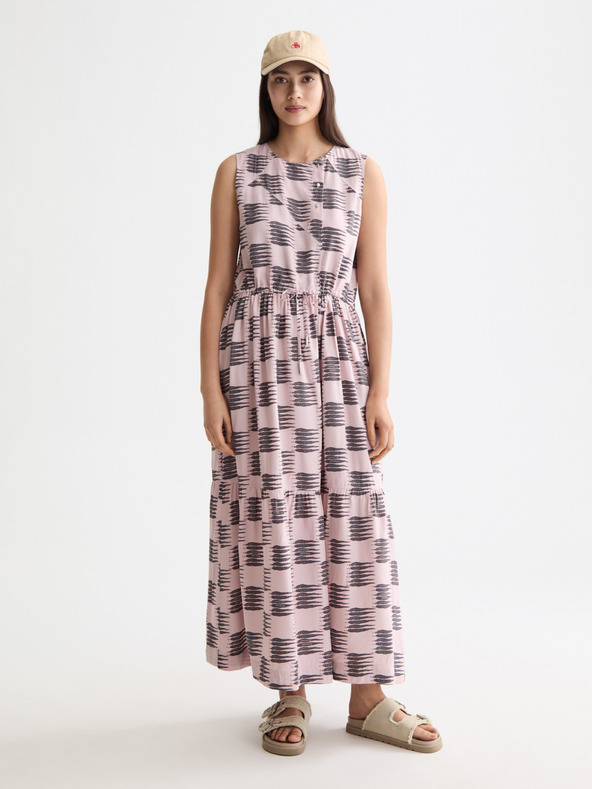 Scotch & Soda Ružové vzorované šaty