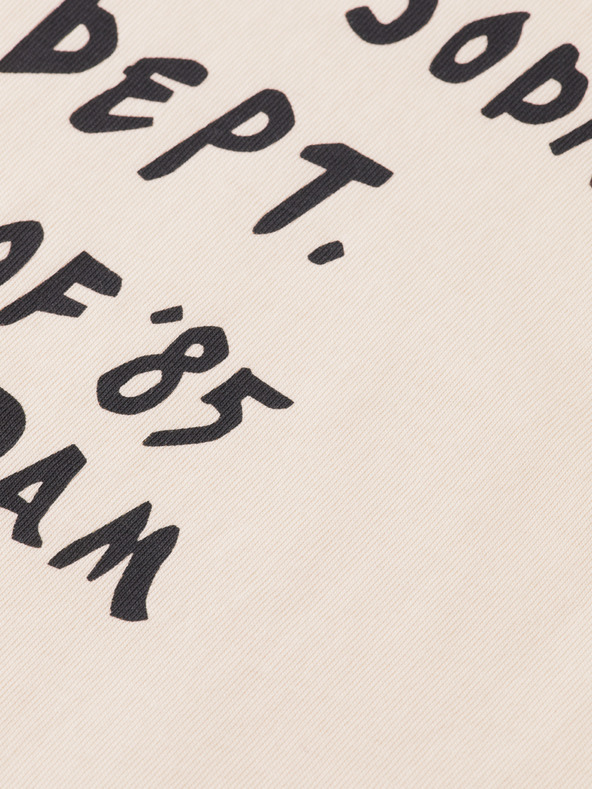 Scotch & Soda Dámske krémové tričko s nápisom