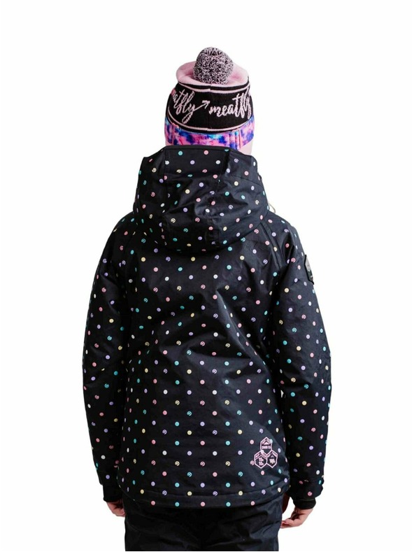 Meatfly Meatfly detská SNB & SKI bunda Deliah Dusty Color Dots