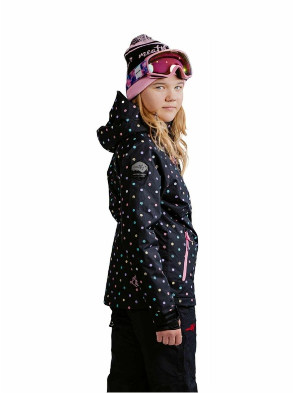 Meatfly Meatfly detská SNB & SKI bunda Deliah Dusty Color Dots