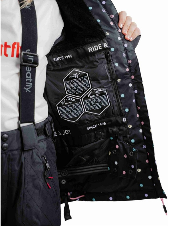 Meatfly Meatfly detská SNB & SKI bunda Deliah Dusty Color Dots