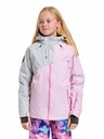 Meatfly Meatfly detská SNB & SKI bunda Deliah Grey/Pastel Pink