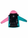 Meatfly Meatfly detská SNB & SKI bunda Deliah Hot Pink/Turquoise