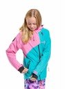 Meatfly Meatfly detská SNB & SKI bunda Deliah Hot Pink/Turquoise