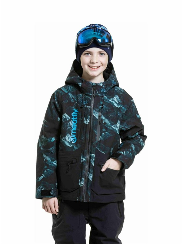 Meatfly Meatfly detská SNB & SKI bunda Bangito Green Mountains