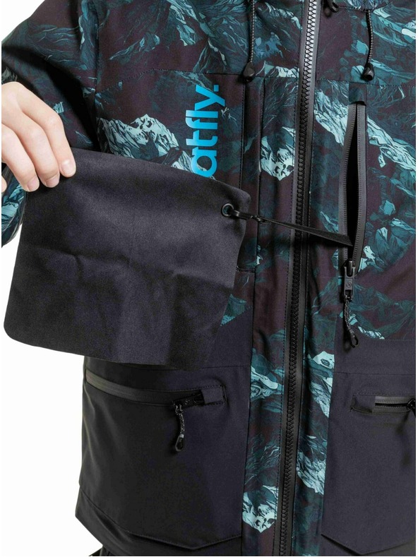 Meatfly Meatfly detská SNB & SKI bunda Bangito Green Mountains